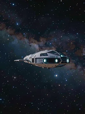 Single vessel in space