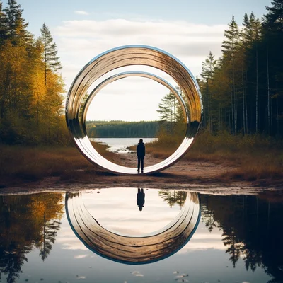 Photo. Infinite Loop Using two mirrors facing each ot