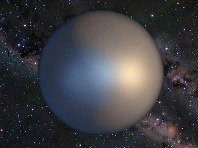 Elliptical galaxy as smooth featureless glow