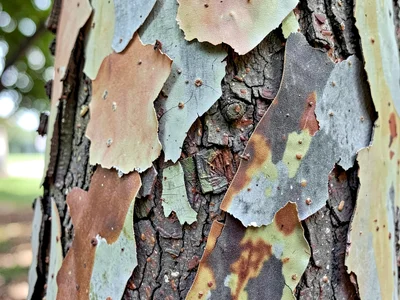 Sycamore camouflage peeling