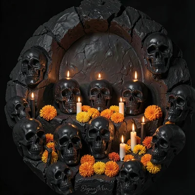 Through Oaxacan black clay vision, barro negro consciousness, Day of the Dead al