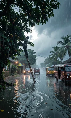 Pepper Vines in Storm