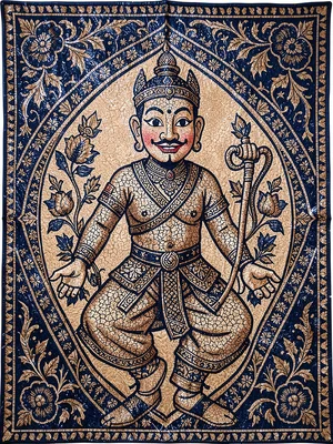 Batik wayang puppet