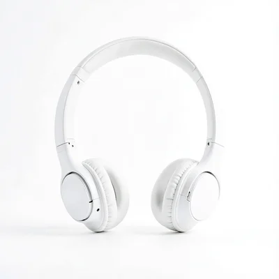 White headphones floating