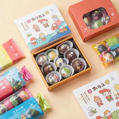 Hokkaido Omiyage Chocolate Box Open
