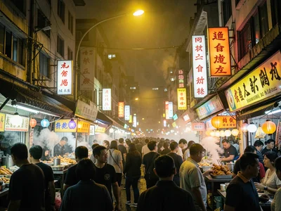 Shilin Night Market crowds