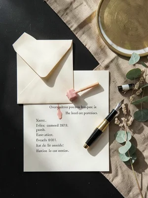 Envelope Sealing Preparation Scene