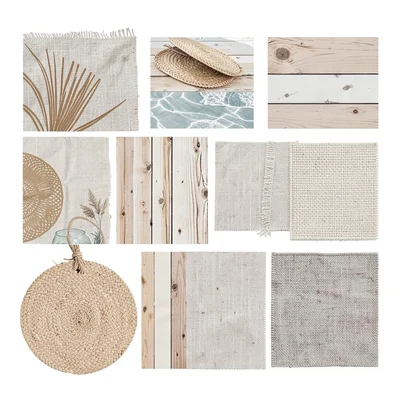 Summer ease linen straw wood