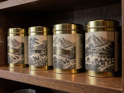 Darjeeling Estate Tin Plantation Art Row