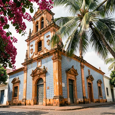 Portuguese colonial tropicália in Maputo, Mozambique, Cathedral of Our Lady colo