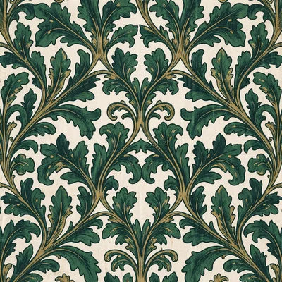 Morris acanthus green gold
