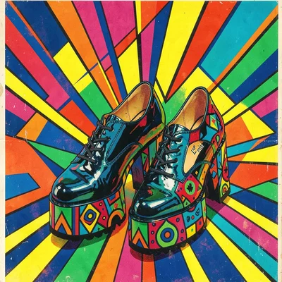 Mod sixties platform shoes