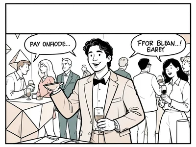 Human at shape party
