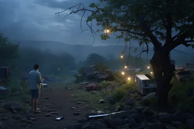 Photo by Gregory crewdson. Digital Oasis Amidst a bar