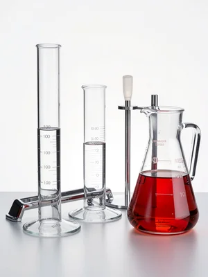 Graduated Cylinder Height Sequence Meniscus