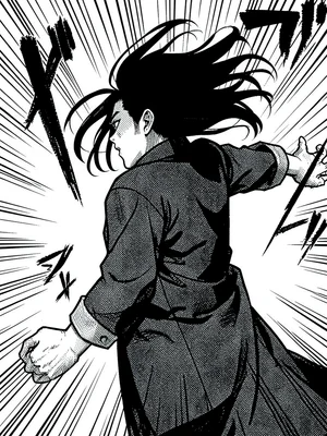 Dramatic hair-blowing reveal