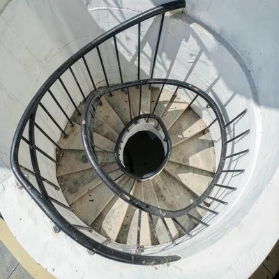 Spiral staircase from above