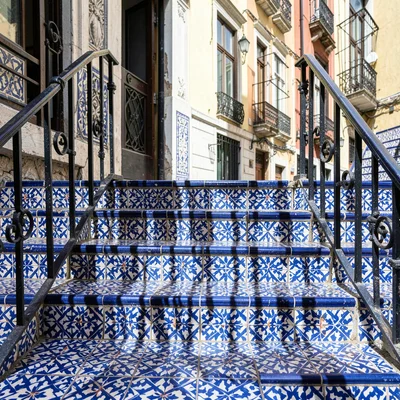 Azulejo tile geometry, Portuguese ceramic culture, Geometric shadows cast by iro