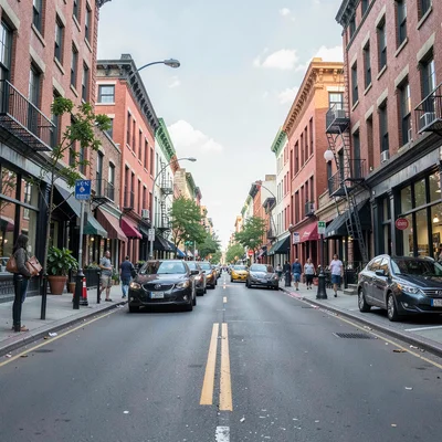 Street scene balanced