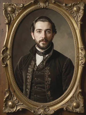 Portrait formal antique