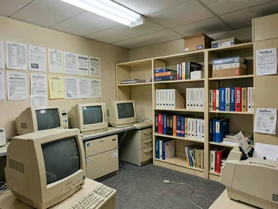 Wall of Software Manuals