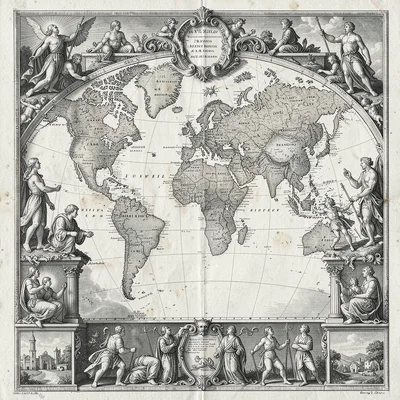 Geography mapping the known world