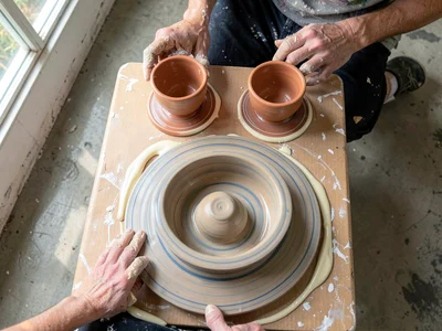 Eight Cups on Bat Board