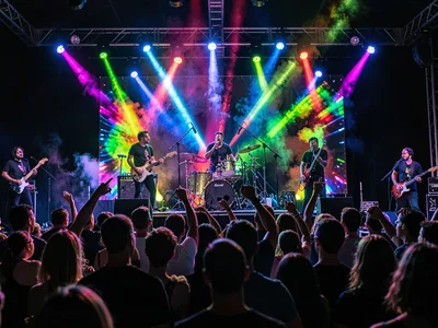 Band performance with dramatic gels
