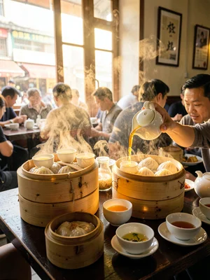 Pouring Tea from Height