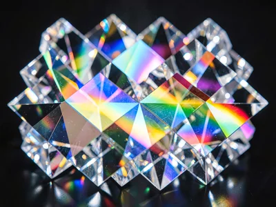 Prism array creating overlapping spectral fields