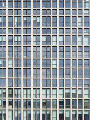 Building facade grid pattern