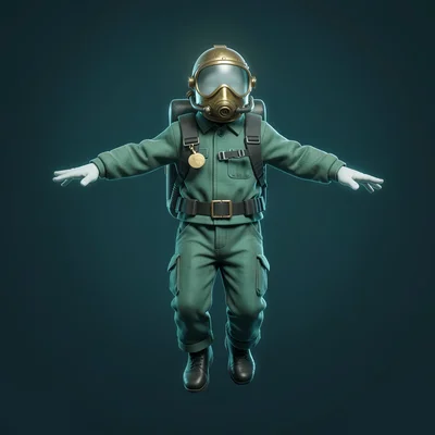 deep underwater calm of a pale figure floating with arms outstretched
