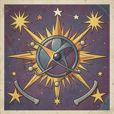 Atomic age atom symbol