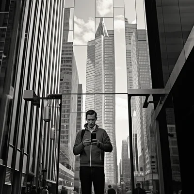 Street photo in the style of Vivian Maier A modern-da