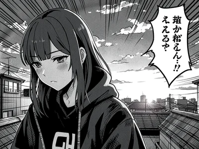 Rooftop confession scene