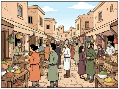 Middle Eastern marketplace