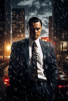 A Tarantino movie poster of Wolf of Wall Street. Mood