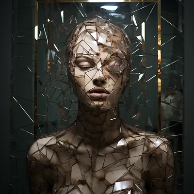 Fragmented Reality Use shattered mirrors to reflect a