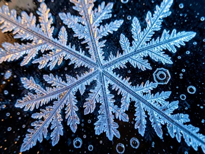 Freezing rain encasing tree branches in clear ice, glass-like coating on bark
