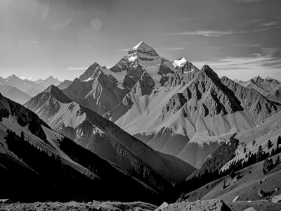 Mountain scene infrared