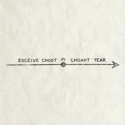 Editorial timeline of an executive cohort year as ticks across a horizontal axis