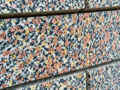 Granite texture at building scale close crop