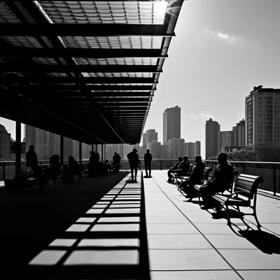 Street photo in the style of Vivian Maier Against the