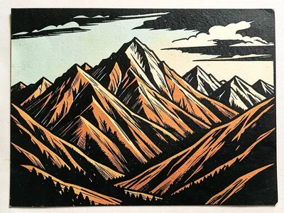 Bold mountain peaks