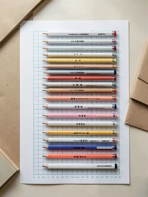 Mechanical Pencil Size Progression