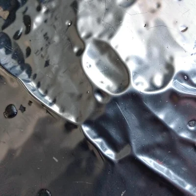 Metal surface distorted