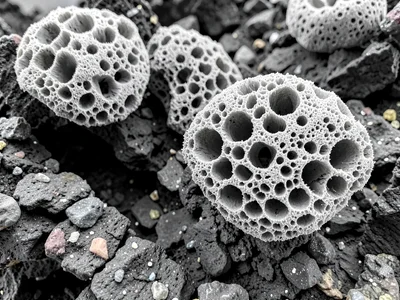 Pumice texture showing frozen foam structure