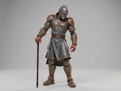 Leaning slightly on a slim baton-cane, the commander-pilot bows the helmet thoug