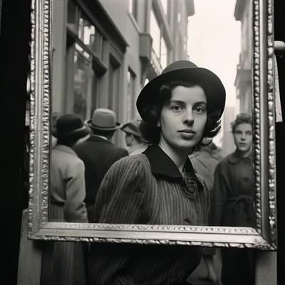 Vivian Maier. Self portrait of Vivian Maier by Vivian