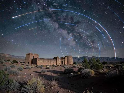 Trails above ancient fort ruins